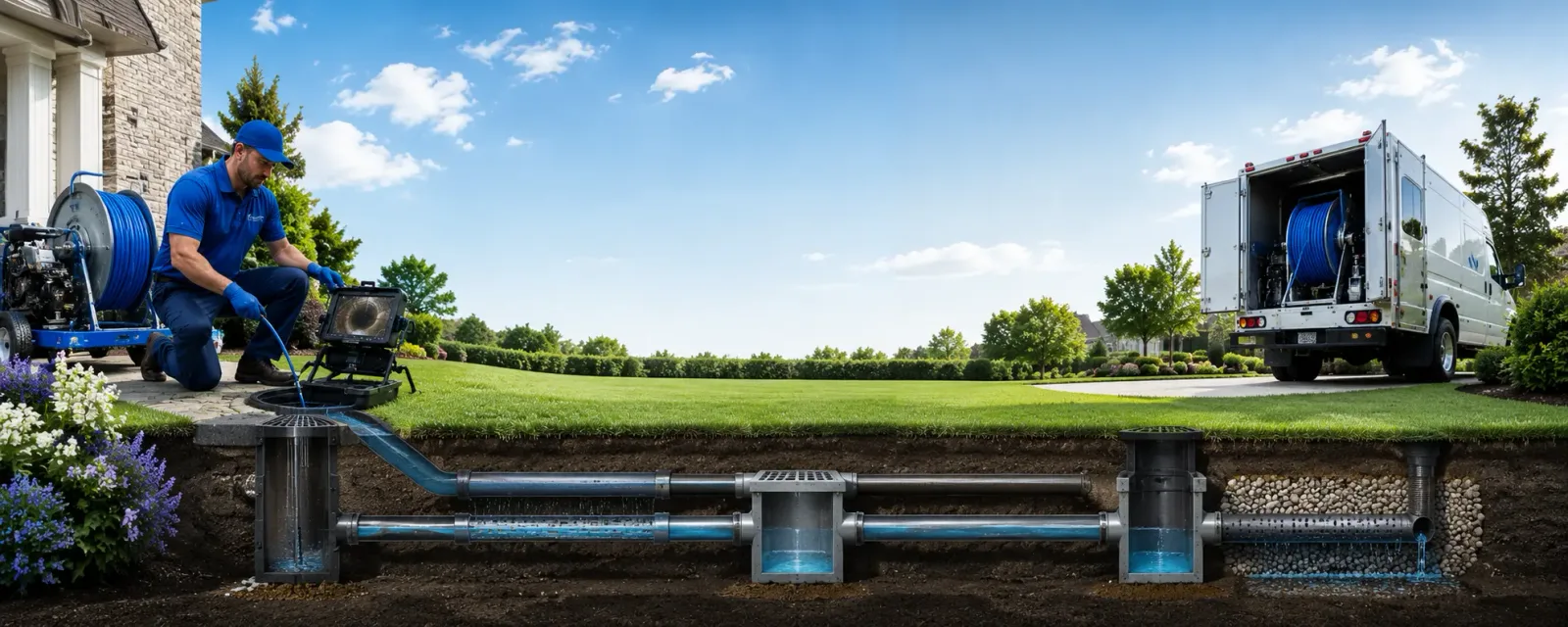 Outdoor drain cleaning information for Alderson, WV